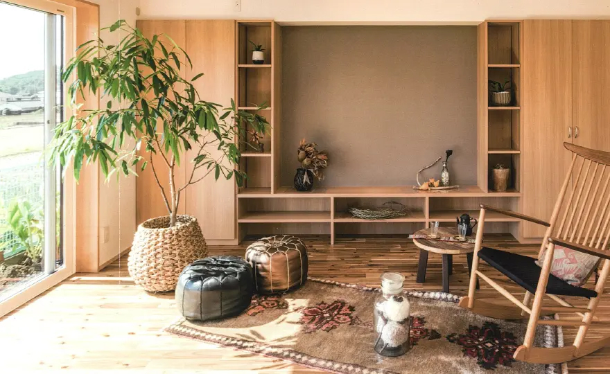 自然素材の経年変化が醸し出す味わい深さ