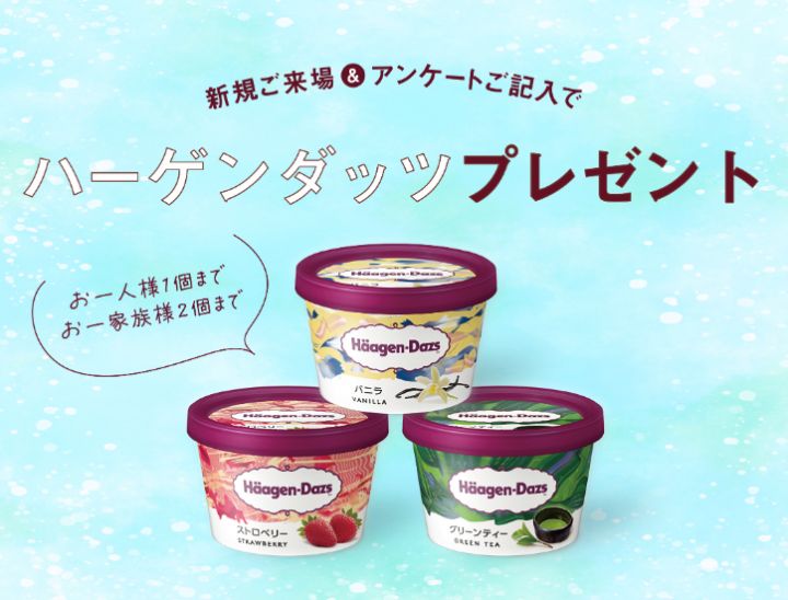 【夏限定】対象モデルハウスでハーゲンダッツプレゼントキャンペーン 写真